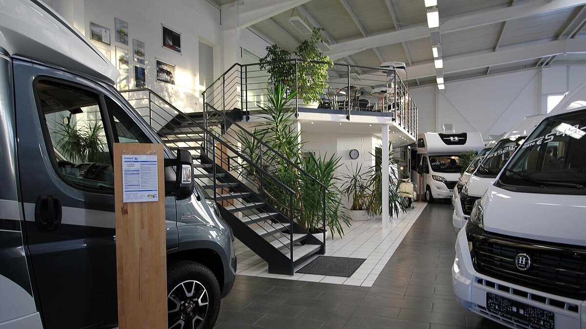 Hobby Reisemobile in der Ausstellungshalle